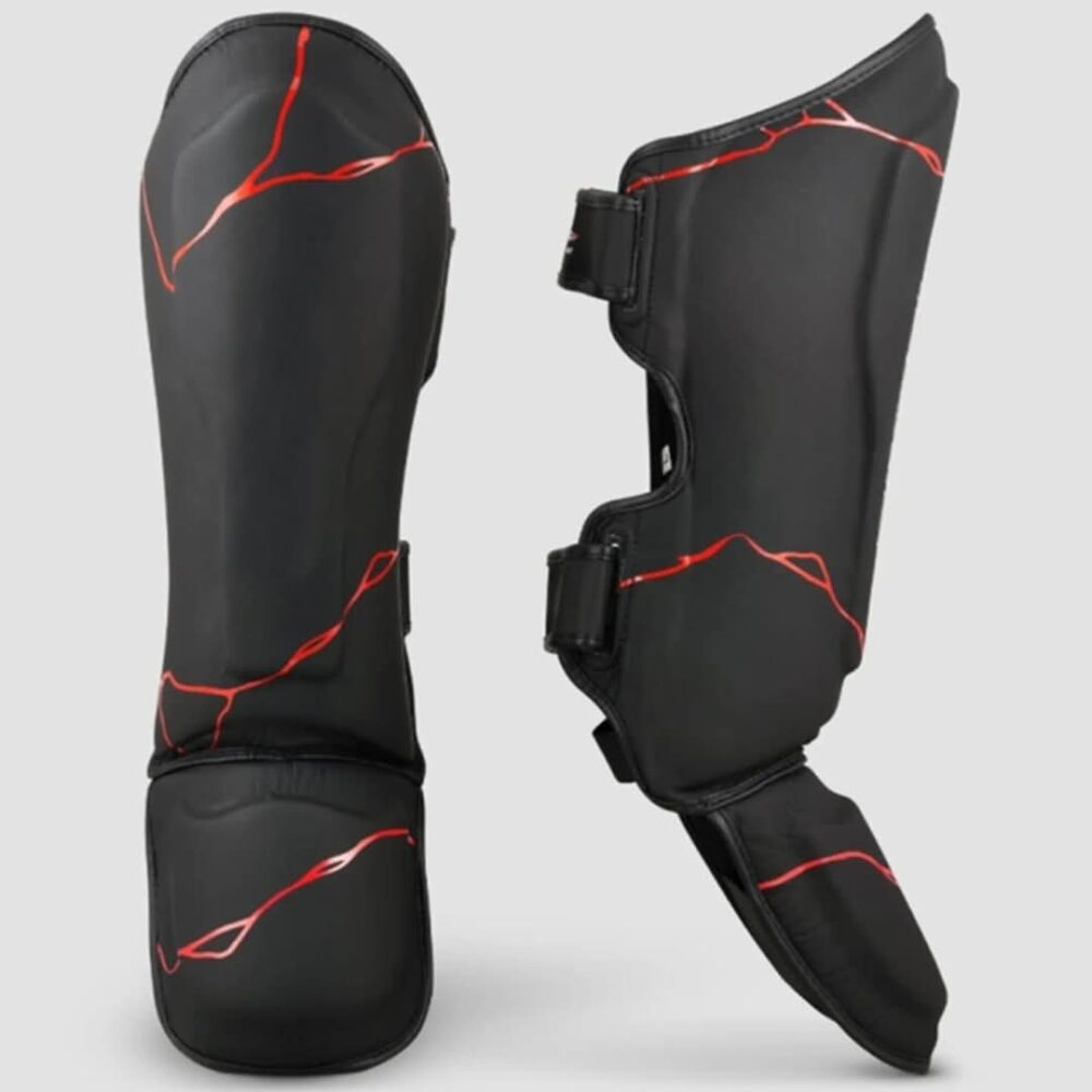 Shin/Instep Guards Black/Red - Image 2