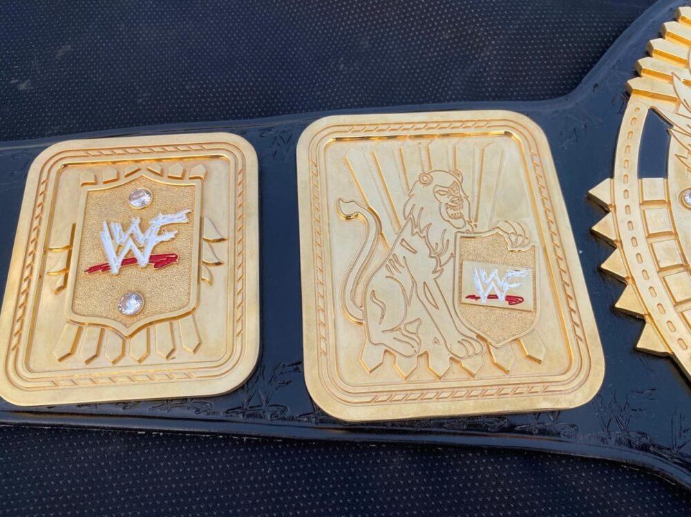 WWF Big Eagle Heavyweight Wrestling Championship Replica Belt 2mm Brass/ 4mm Zinc/CNC - Image 4