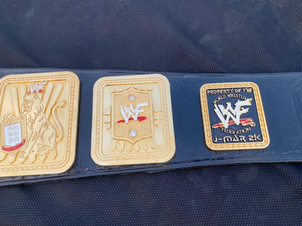 WWF Big Eagle Heavyweight Wrestling Championship Replica Belt 2mm Brass/ 4mm Zinc/CNC - Image 3