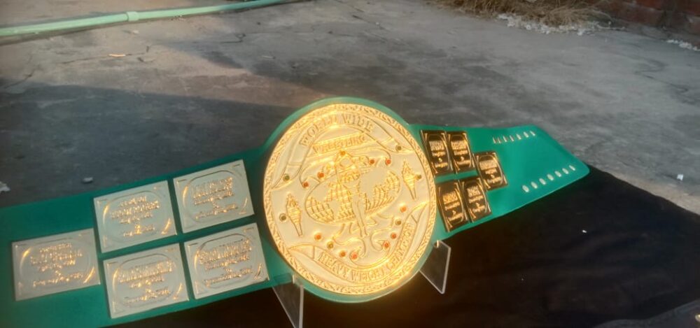Big Green Heavyweight Wrestling Championship Replica Belt 2MM/4MM/CNC (Heavy) - Image 2