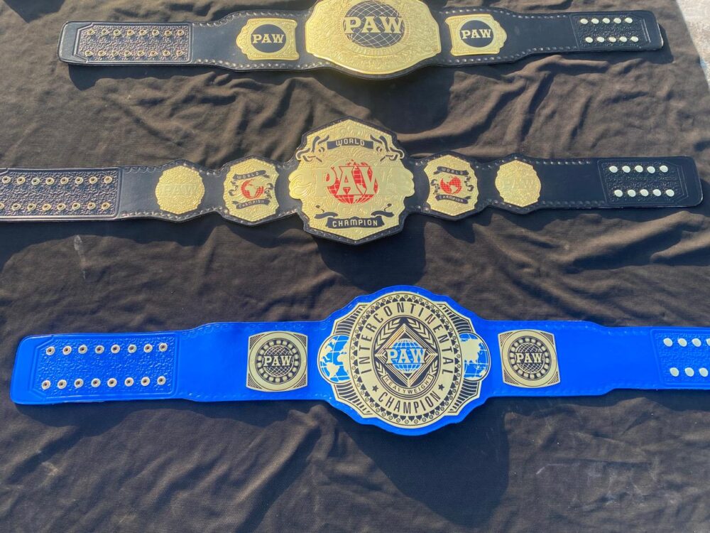 Intercontinental Championship Oval Replica World Heavyweight Commemorative Title Belt Adult Champions Adjustable Leather Strap - Image 3