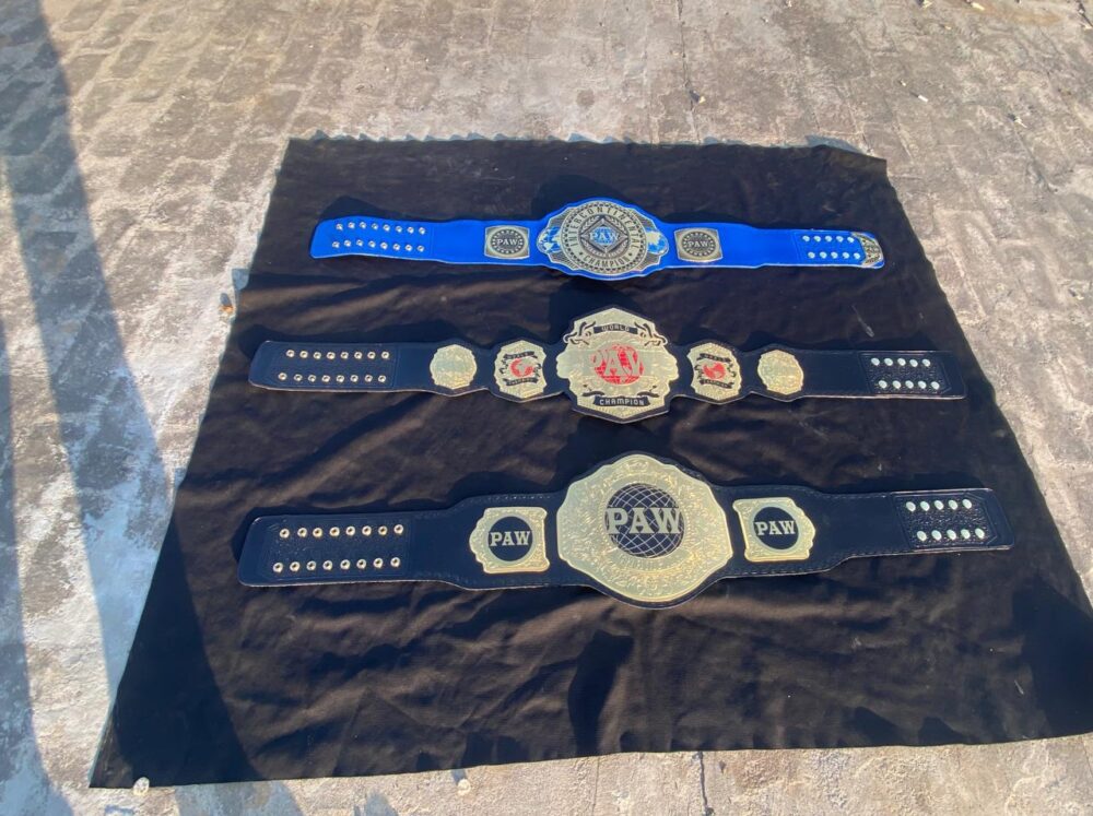 Intercontinental Championship Oval Replica World Heavyweight Commemorative Title Belt Adult Champions Adjustable Leather Strap - Image 2