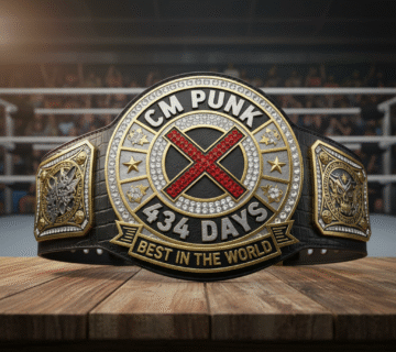 CM Punk 434 Days Record Spinner Wrestling Belt