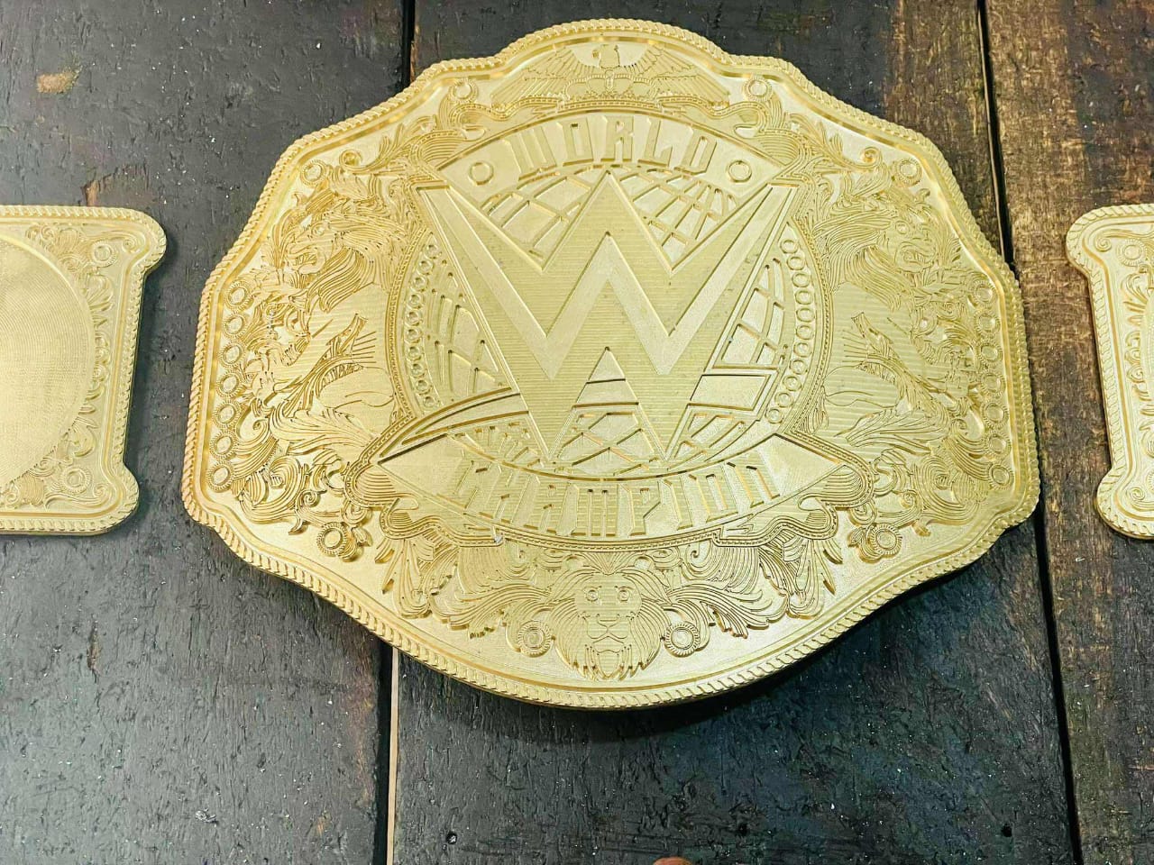 Golden WWE Main Plate Belt